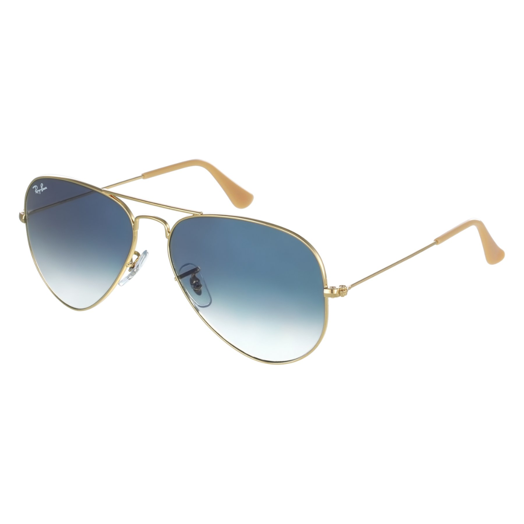 Lentes aviator gold blue