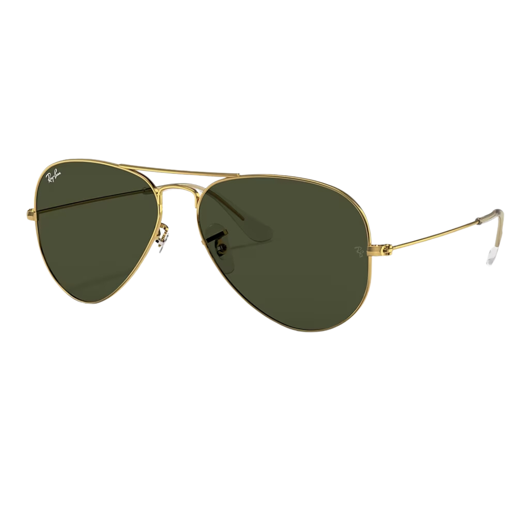 Lentes aviator gold green