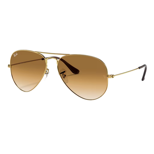 Lentes aviator gold brown