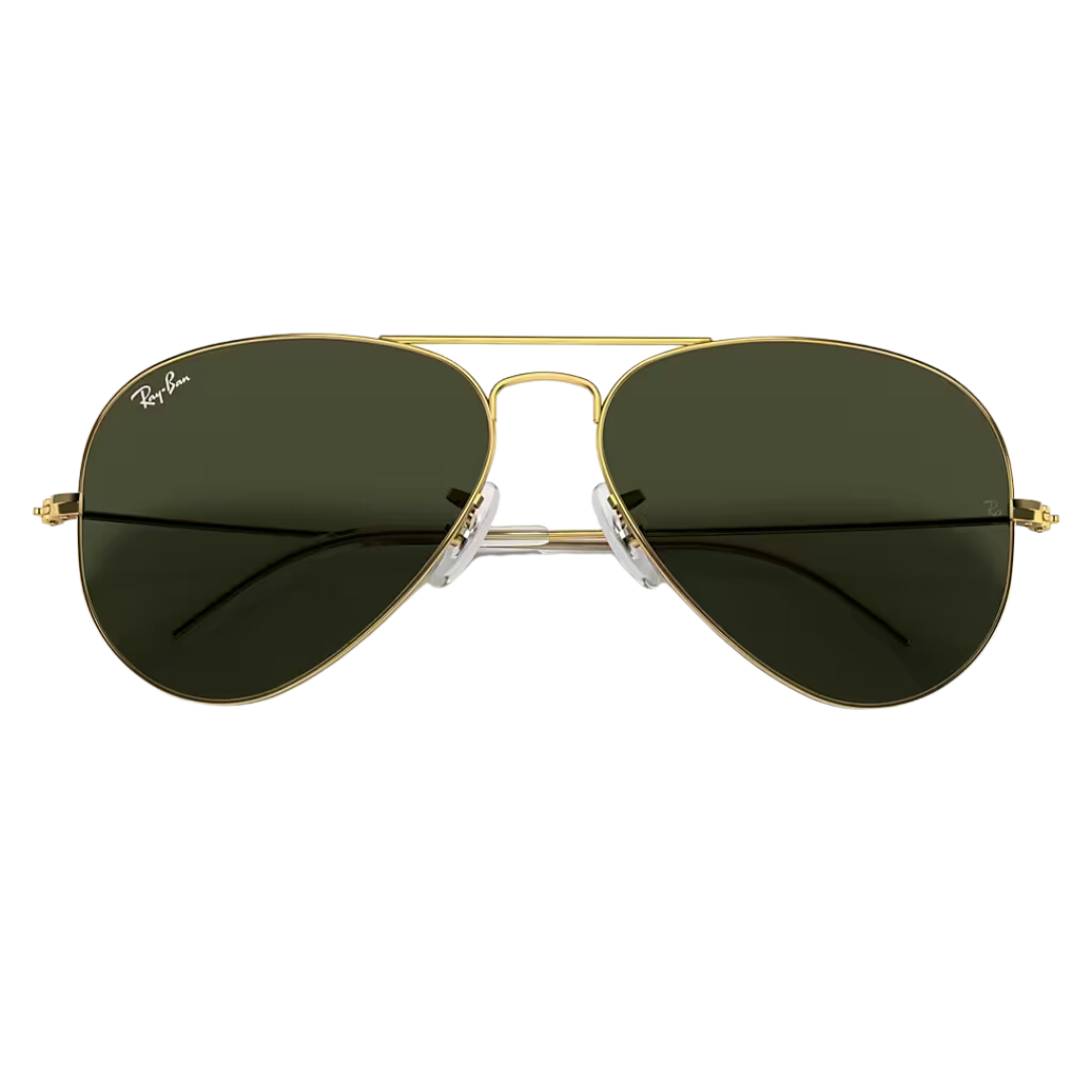 Lentes aviator gold green