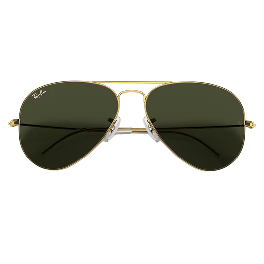 Lentes aviator gold green